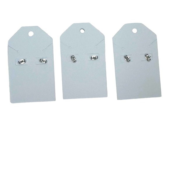 Set of 3 Pink NEW Christmas Holiday Stud Acrylic Handmade Earrings - Picture 8 of 8